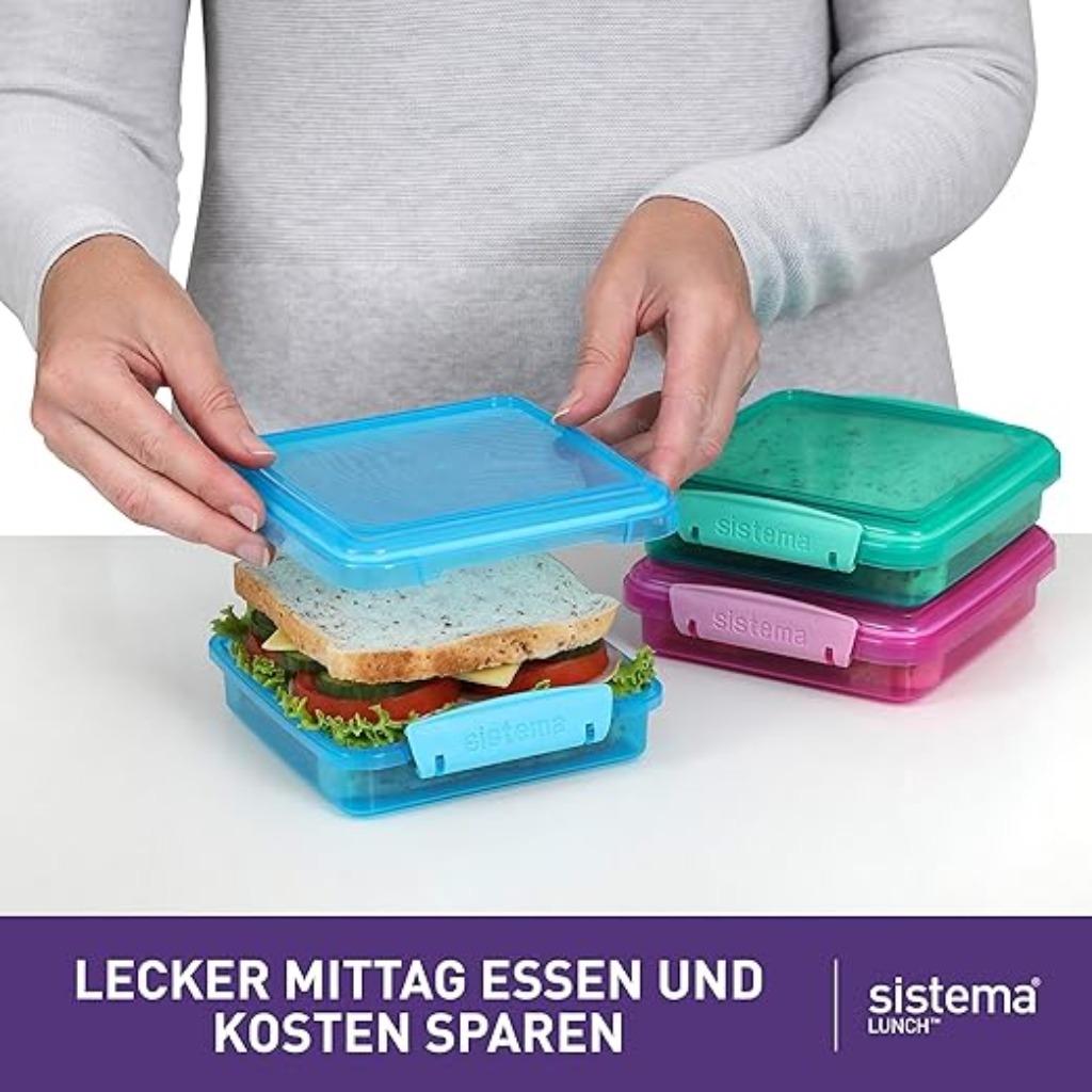 Lunchbox | 3 stuks | 450ml | Nieuw, -, Verzenden, -, Nieuw