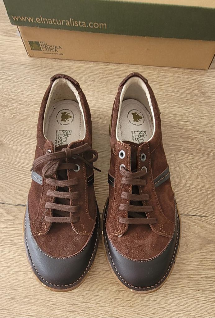 Herenschoenen nieuw maat 44 El Naturalista, Neuf, Chaussures à lacets, Brun, Enlèvement