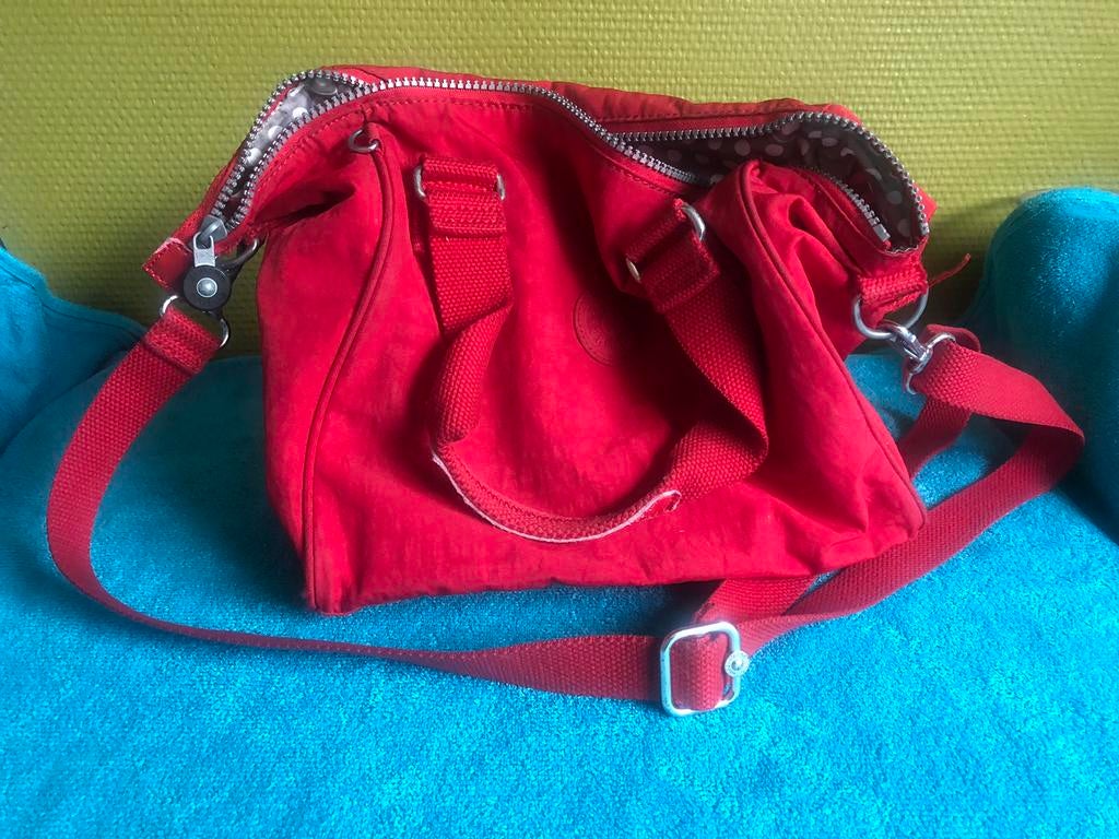 Rode Kipling handtas, Ophalen, Gebruikt, Rood