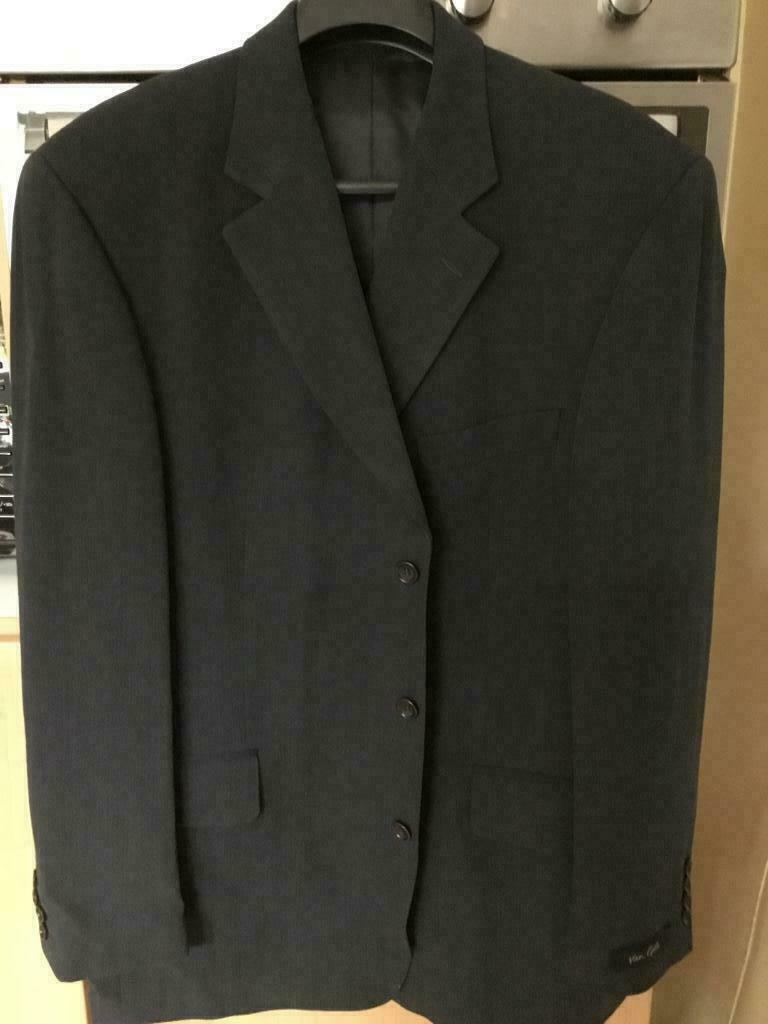 Grijze herenblazer, Kleding | Heren, Kostuums en vesten, Ophalen, Zo goed als nieuw, Maat 56/58 (XL), Grijs