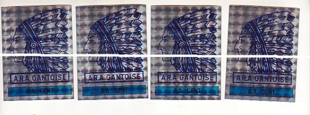 Panini/Football 87/ARA Gantoise - AA Gand/4 emblèmes, Envoi, Comme neuf, Affiche, Image ou Autocollant
