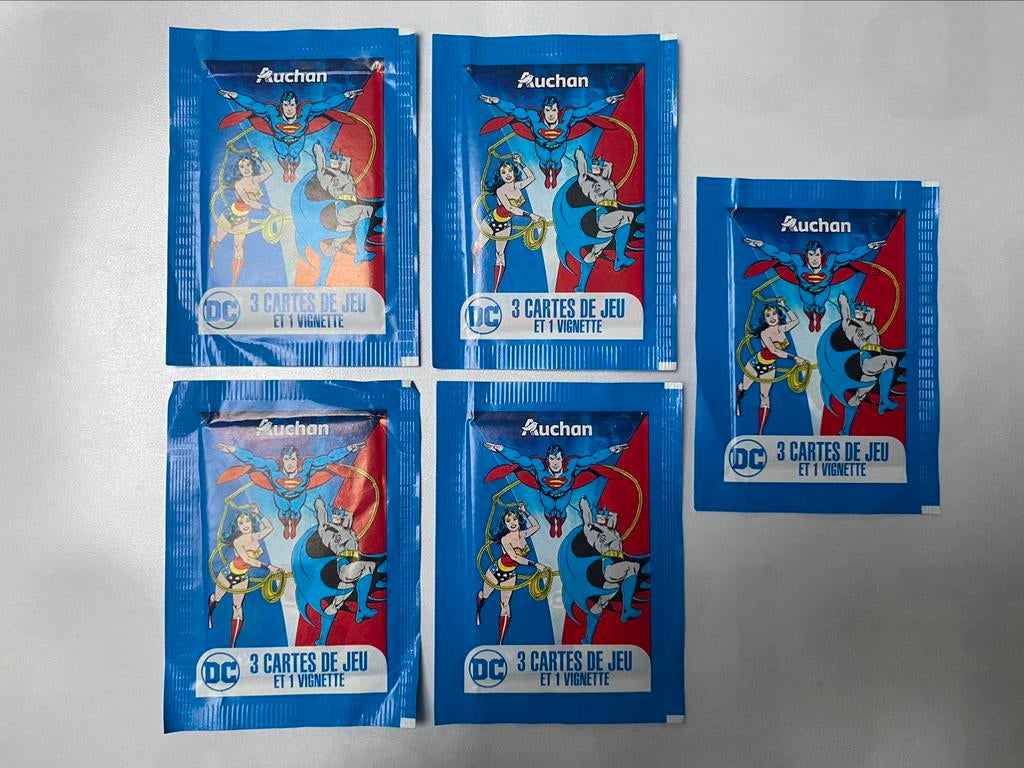 5 paquet de cartes  Auchan, Collections, Autres supermarchés