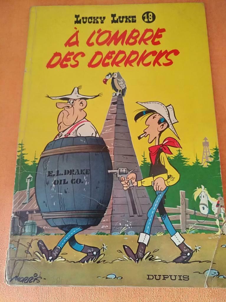 Lucky Luke - n18 - A l'ombre des derricks ÉDITION ORIGINALE, Gelezen, Goscinny René, Eén stripboek, Ophalen of Verzenden