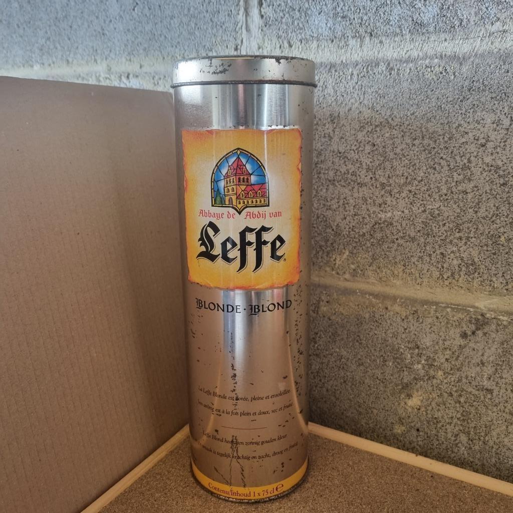 Etui en fer Leffe blonde - blond, Enlèvement ou Envoi, Utilisé, Bouteille(s), Leffe