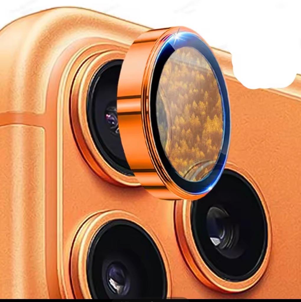Iphone 17 2 lens protectors orange., Telecommunicatie, Mobiele telefoons | Toebehoren en Onderdelen, Ophalen, Nieuw, Bescherming