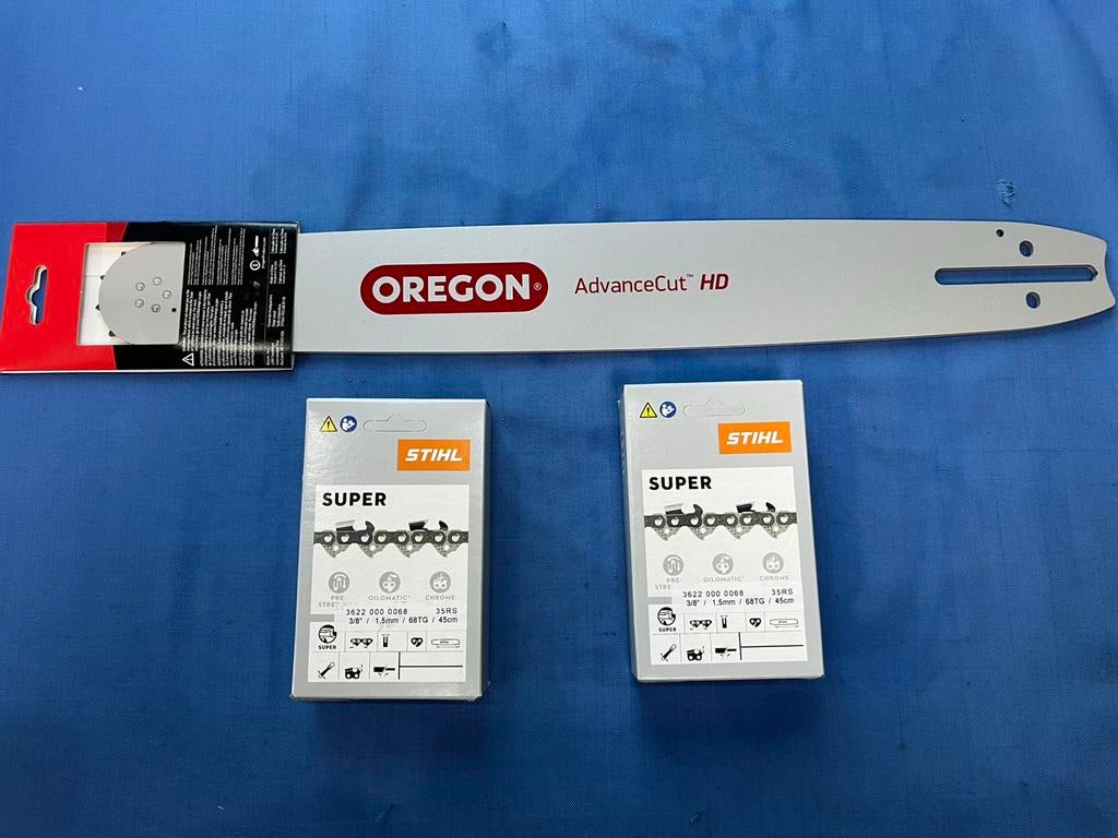 Oregon zaagblad 45cm + 2 Stihl kettingen nieuw!, Ophalen of Verzenden, Nieuw