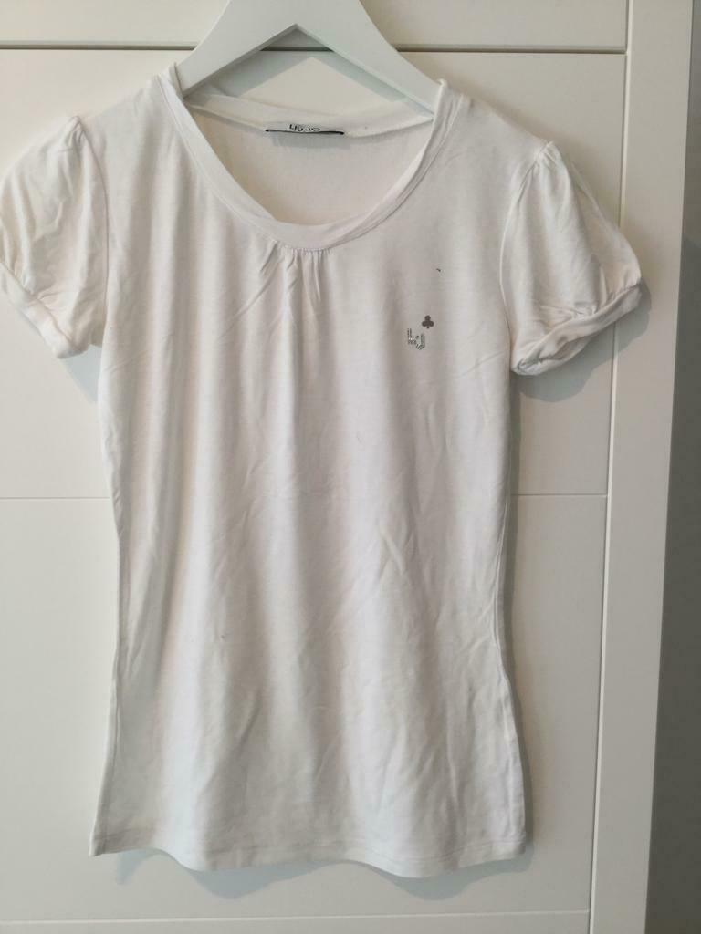 Witte basic tshirt, Liu jo, maat small, Ophalen, Zo goed als nieuw