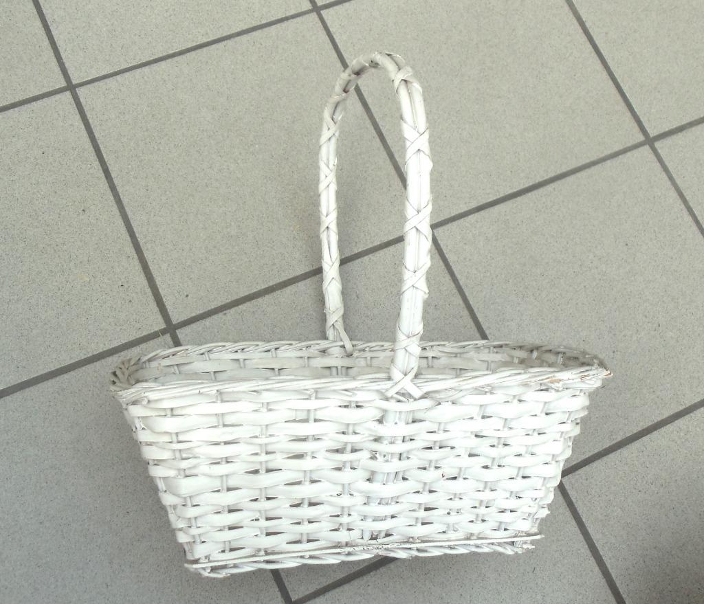 Presentatie mand rechthoek voor doopsuiker -witte kleur 41cm, Kinderen en Baby's, Ophalen, Gebruikt, Kraamcadeau