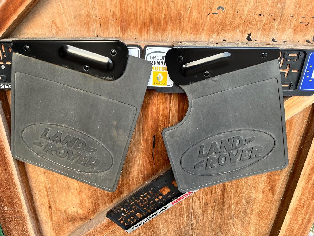 Land Rover Defender 90 rear mud flaps bavettes, Ophalen of Verzenden, Gebruikt, Rover