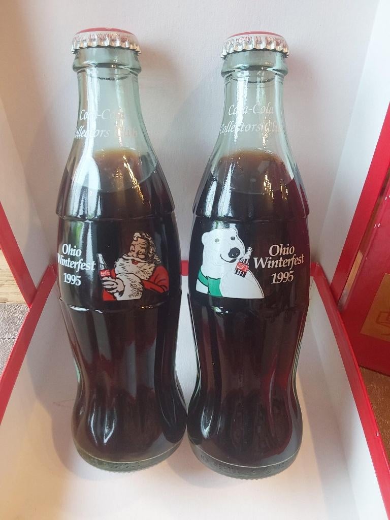 Coca Cola SET OHIO WINTERFEST 1995 COLLECTORS CLUB, Verzamelen, Ophalen of Verzenden, Zo goed als nieuw, Gebruiksvoorwerp