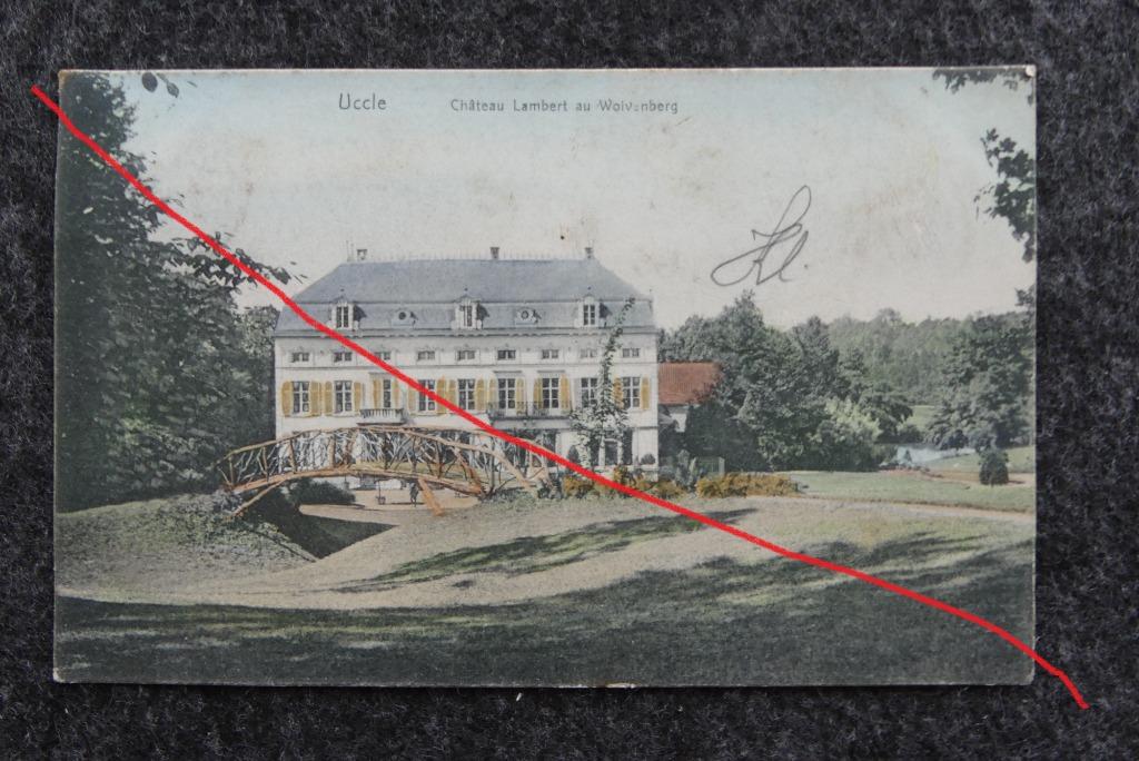 Postkaart 16/8/1921 Uccle, Ukkel, Chateau Lambert, België, Enlèvement ou Envoi, 1920 à 1940, Affranchie, Bruxelles (Capitale)