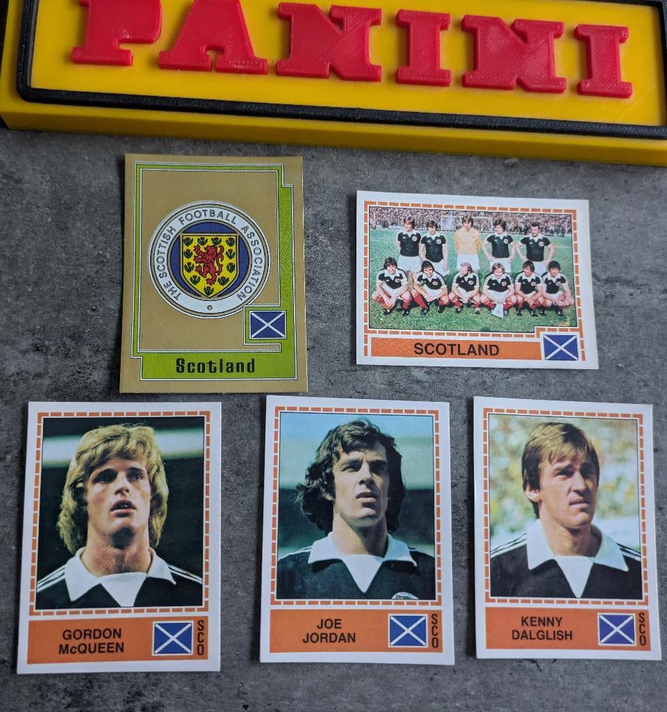 AUTOCOLLANTS PANINI FOOTBALL EUROPE 80 ÉCOSSE, 5X rares, Envoi, Neuf