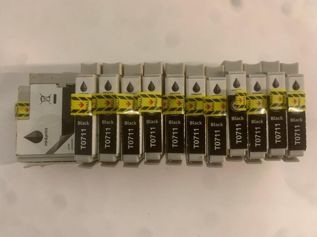 EPSON T0711-inktcartridgepakket - Zwart x18, Computers en Software, Printerbenodigdheden, Nieuw, Cartridge