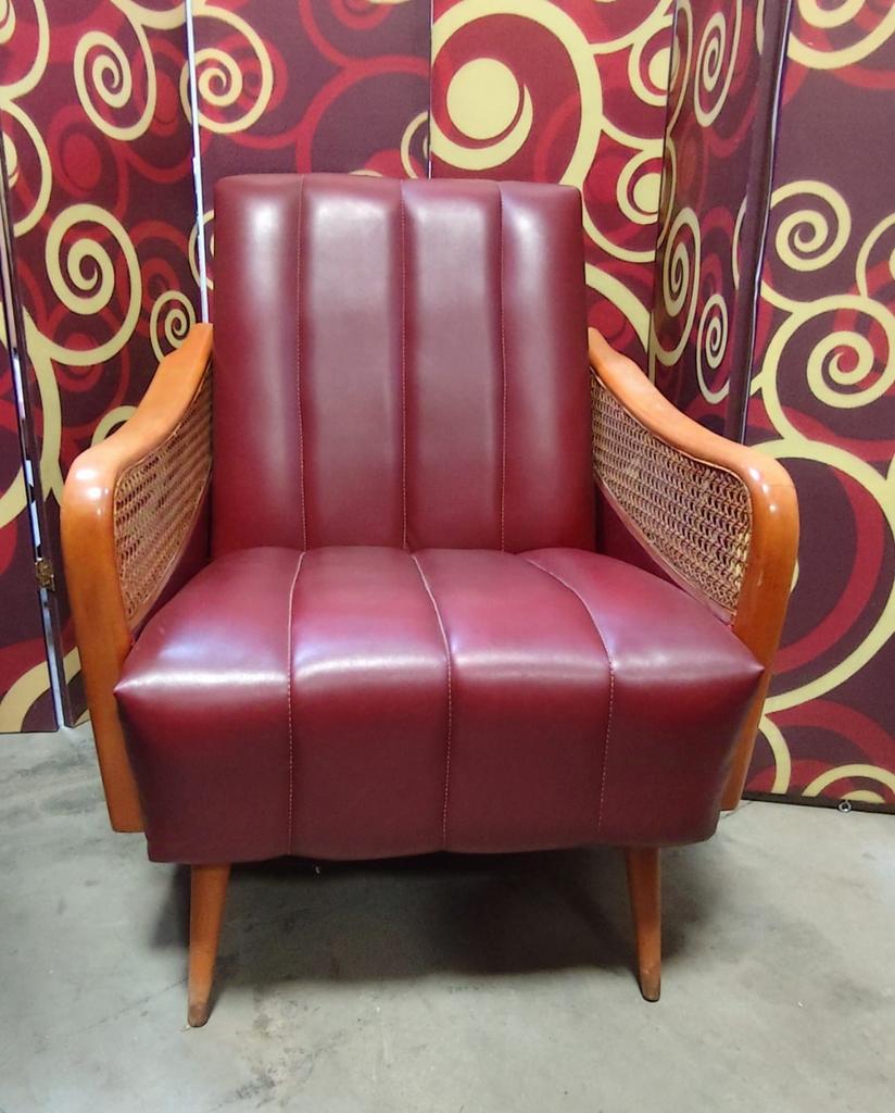 retro.vintage lederen zetel., Enlèvement