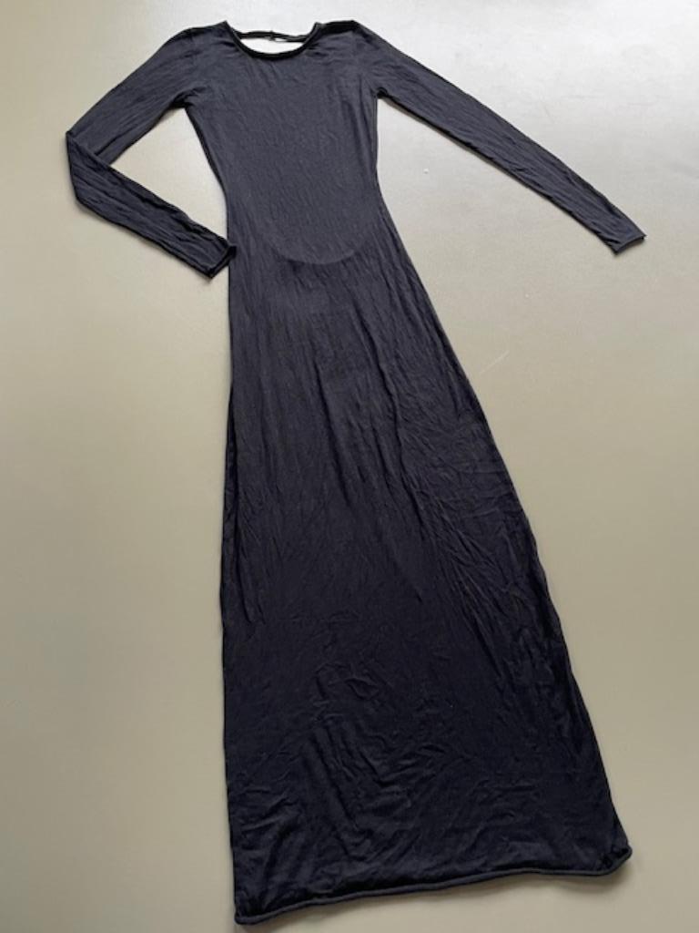 Lange diepzwarte jurk Zadig & Voltaire met lage, open rug, Vêtements | Femmes, Robes, Comme neuf, Taille 36 (S), Noir, Sous le genou