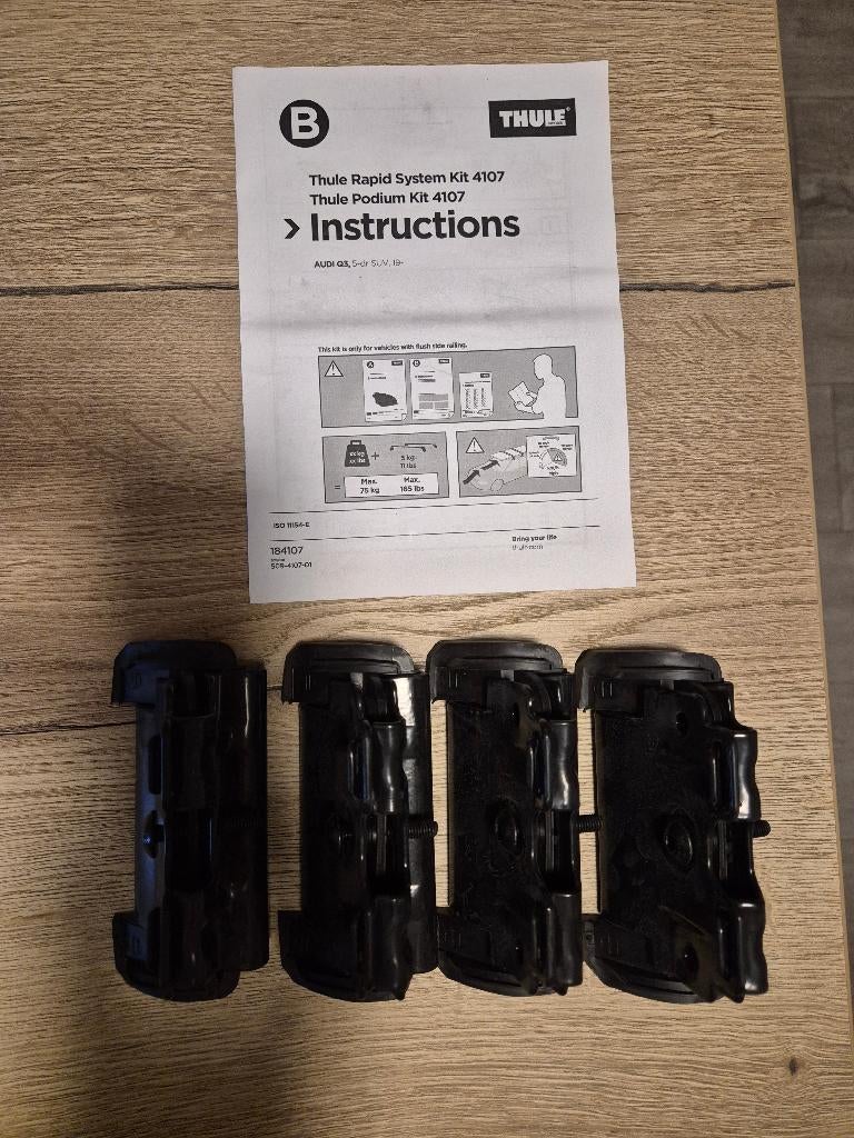Kit coffre de toit pour Audi Q3, Autos : Divers, Coffres de toit, Enlèvement ou Envoi, Utilisé