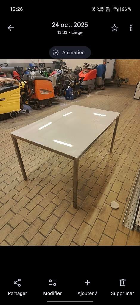 Table Ikea Vintage, Maison & Meubles, Enlèvement ou Envoi, Verre