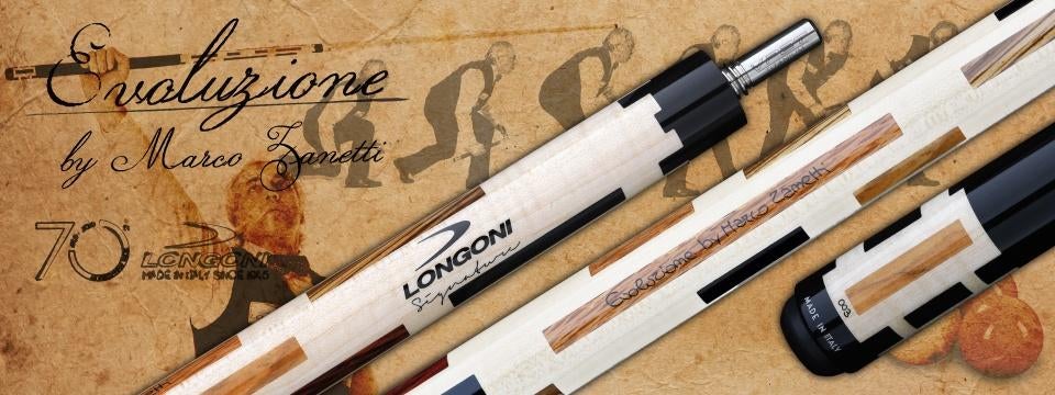 AKTIEPRIJS: Longoni Evoluzione keu VP2+luna nera OP VOORRAAD, Enlèvement ou Envoi, Neuf, Queue ou Boules