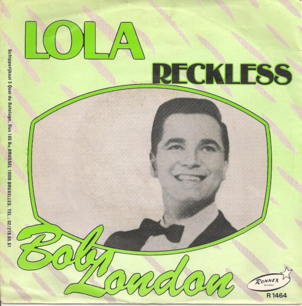 Bob London - Reckless '' Popcorn " 1955, 7 inch, Single, Ophalen of Verzenden, Zo goed als nieuw