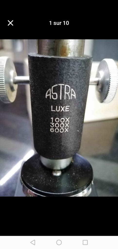 microscope atlas avec manuel et sa boite d'origine en bois, Enlèvement, Comme neuf, 400x à 1000x, Microscope biologique