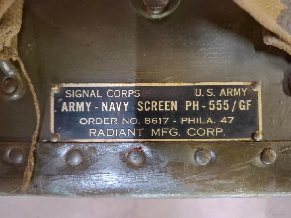 ÉCRAN DE PROJECTION MILITAIRE U.S. ARMY, Collections, Objets militaires | Seconde Guerre mondiale