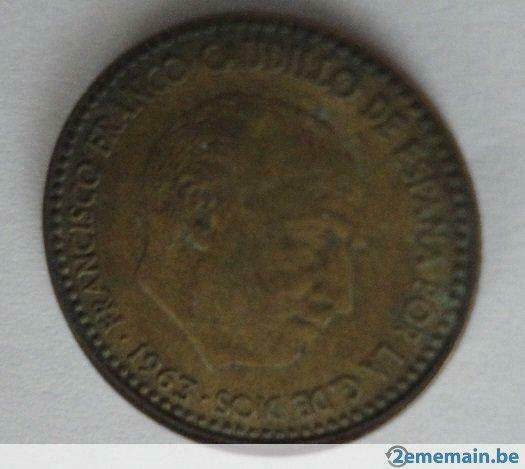 1 Franco peseta 1963 (* 64) Spanje - zeer goed staat, Ophalen of Verzenden, Spanje