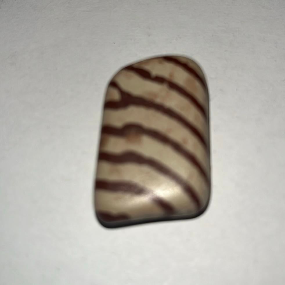 Zebra steen - 13gram - 22mm x 30mm x 11mm, Ophalen of Verzenden