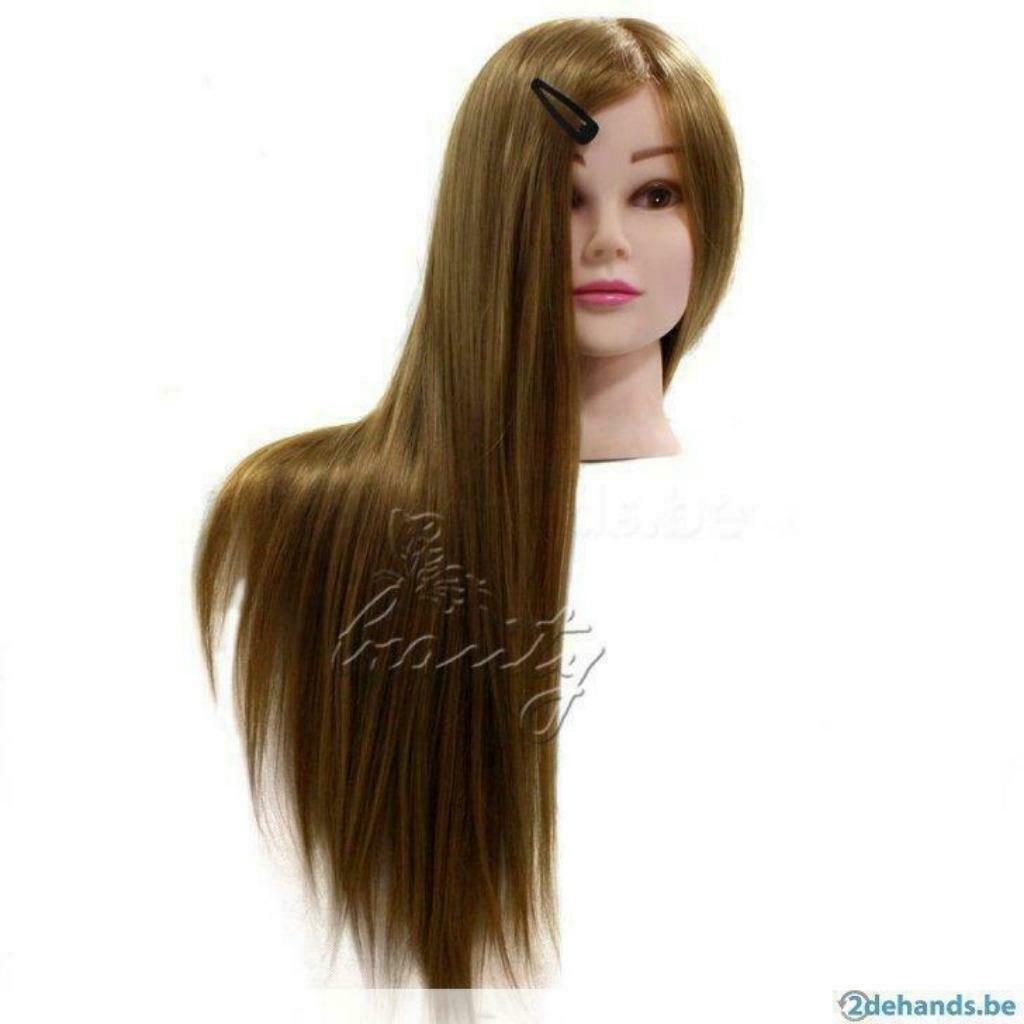Oefenhoofd/Kappershoofd/Trainingshoofd Blond 65cm Echt Haar!, Ophalen of Verzenden, Nieuw