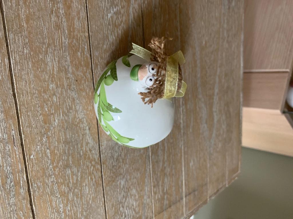 Poule j line decor chapeau et olives, Enlèvement ou Envoi, Utilisé