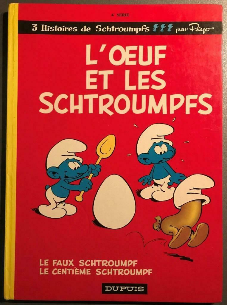 B.D. 3 histoires de Schtroumpfs: L'œuf et les Schtroumpfs,.., Livres, Plusieurs BD, Enlèvement ou Envoi, Utilisé, Peyo