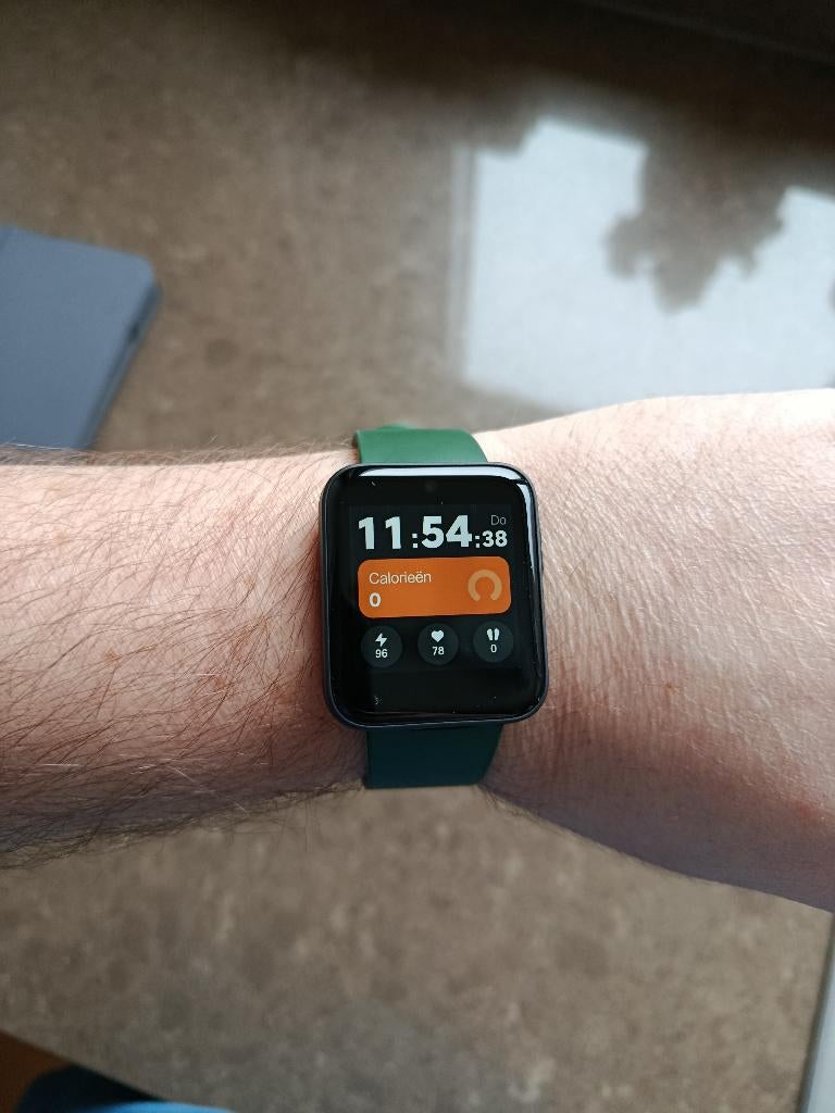 Smartwatch Xiaomi Mi Watch Lite, Handtassen en Accessoires, Smartwatches, Gebruikt, Xiaomi, Zwart, Ophalen of Verzenden