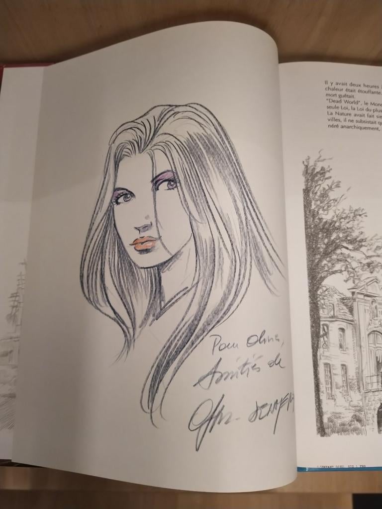 Dedicace Denayer in strip Gord l'Enfant-dieu, Boeken, Stripverhalen, Ophalen of Verzenden
