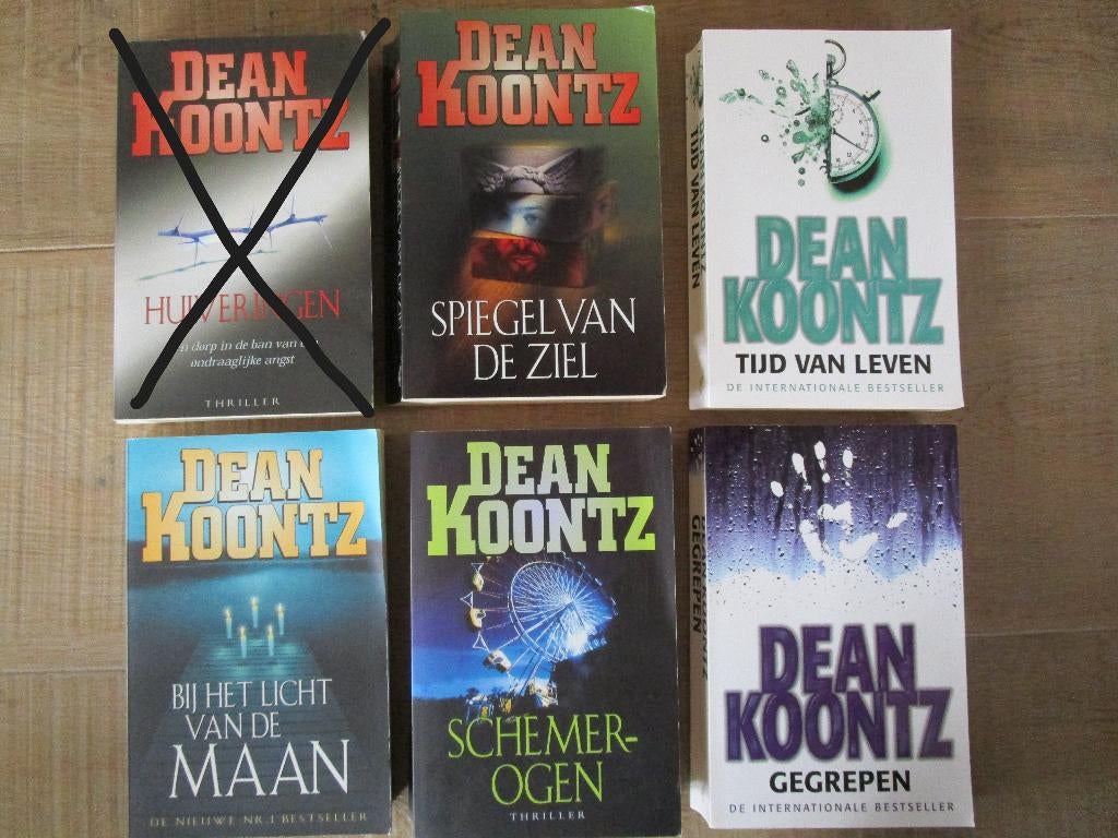 25 thriller / detective leesboeken Dean Koontz, Ophalen of Verzenden, Nieuw, Dean Koontz