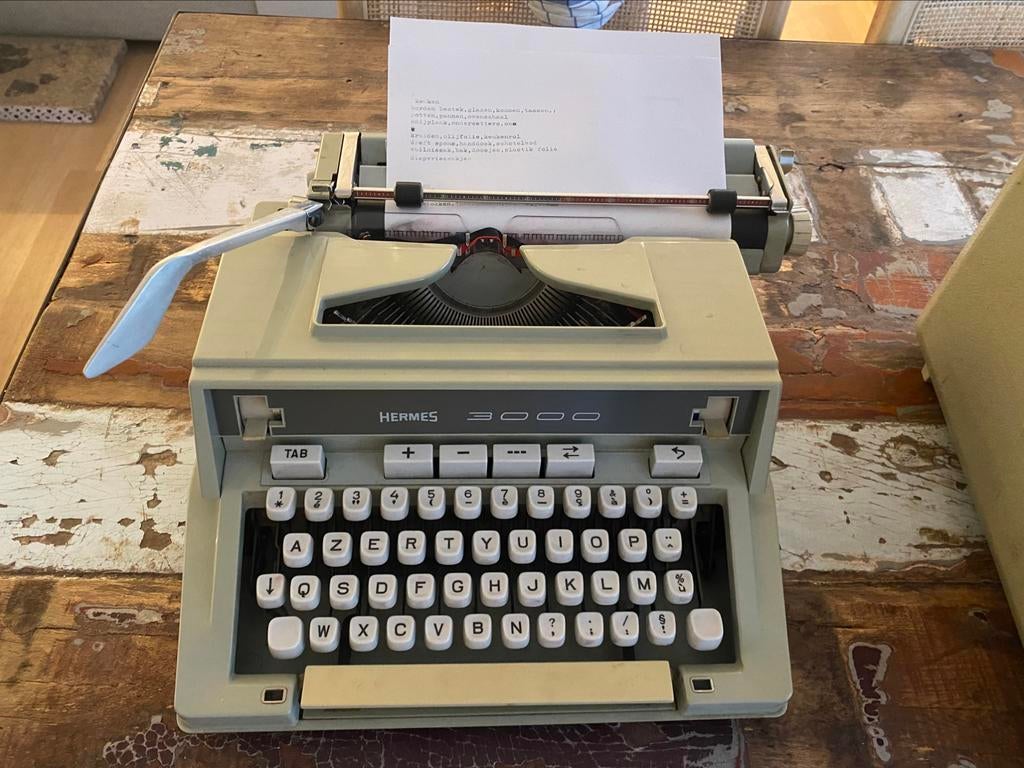 Typemachine Hermes 3000, Divers, Machines à écrire, Enlèvement, Comme neuf