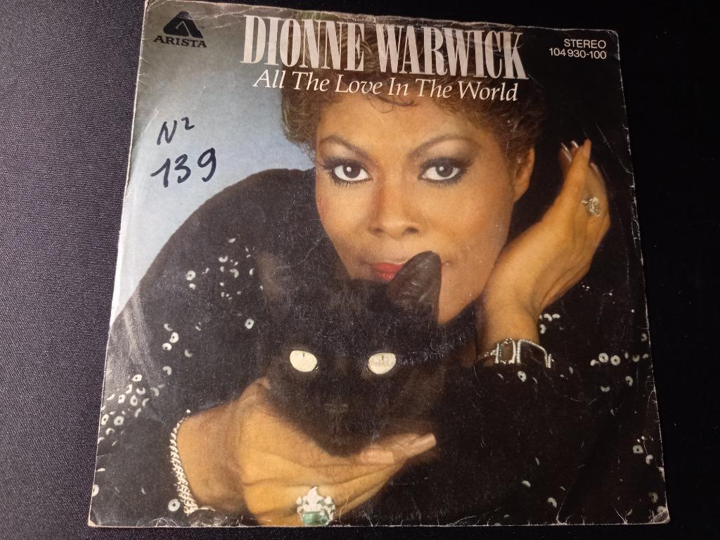 Dionne Warwick ‎– All The Love In The World '7 come neuf, Enlèvement ou Envoi, Single, Comme neuf, Autres genres