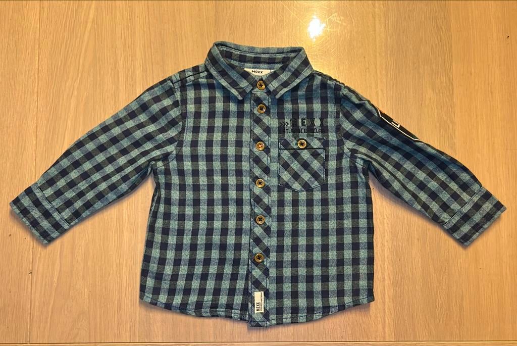 ⚽️ Hemd maat 74, Kinderen en Baby's, Babykleding | Maat 74, Mexx, Ophalen of Verzenden, Zo goed als nieuw, Overhemdje of Bloesje