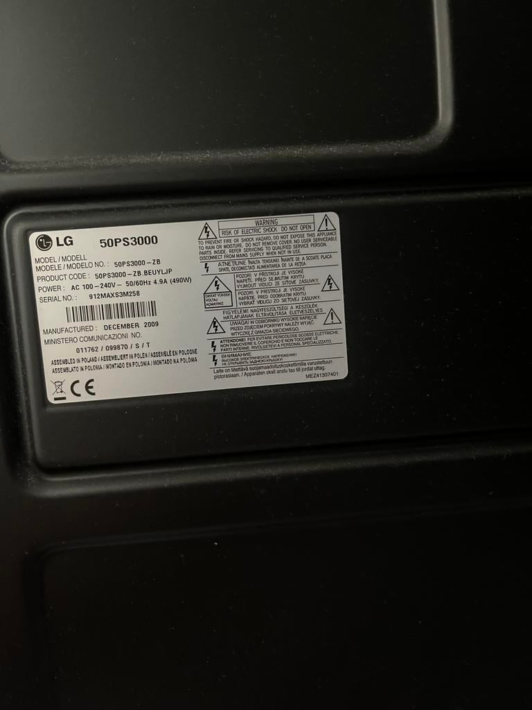 Tv LG50PS3000, TV, Hi-fi & Vidéo, Enlèvement, Comme neuf