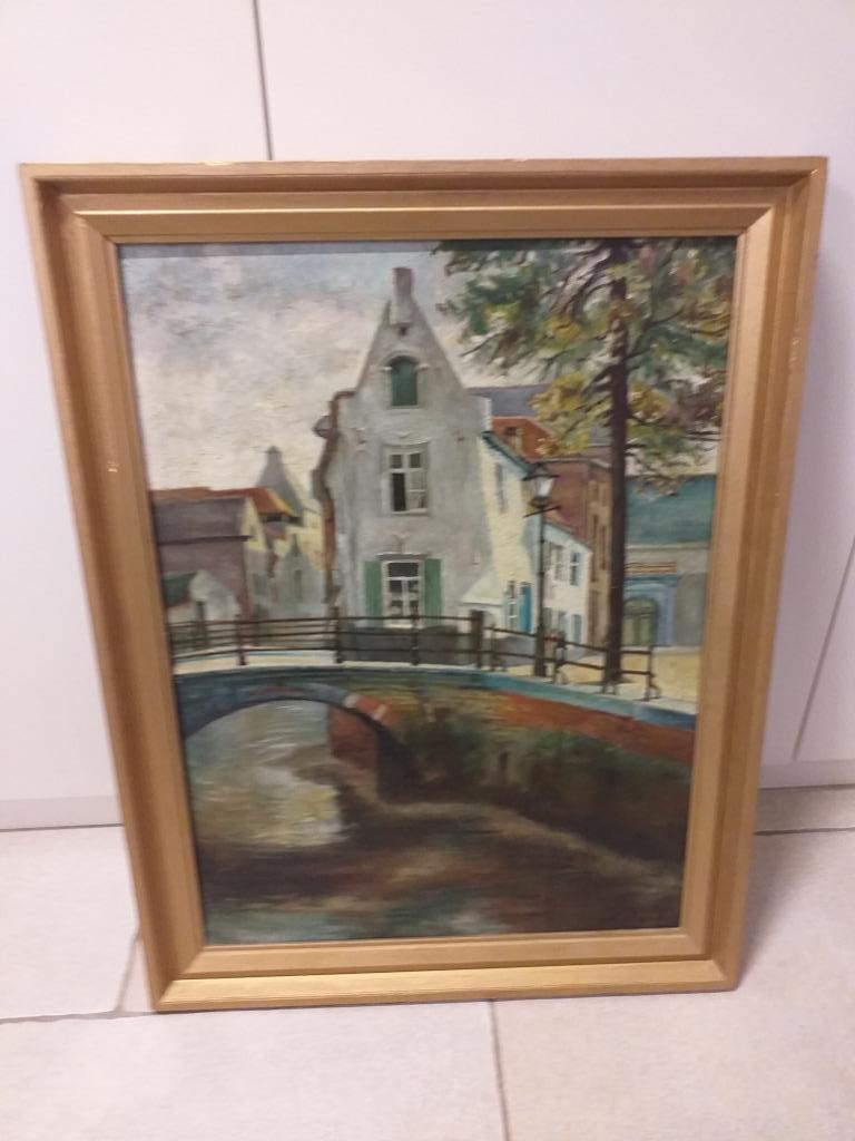 Schilderij J.Dijck, Antiek en Kunst, Ophalen