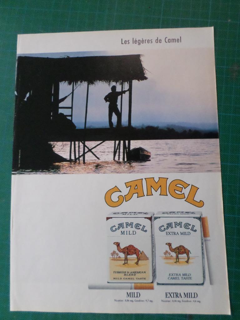 Camel cigarettes - publicité papier - 1989, Verzamelen, Merken en Reclamevoorwerpen, Ophalen of Verzenden, Gebruikt, Overige typen