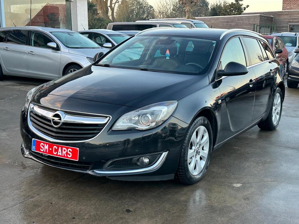 Opel Insignia 1.6L Diesel 2015 Euro 6b, Auto's, Opel, Zwart, Leder, Bedrijf, USB