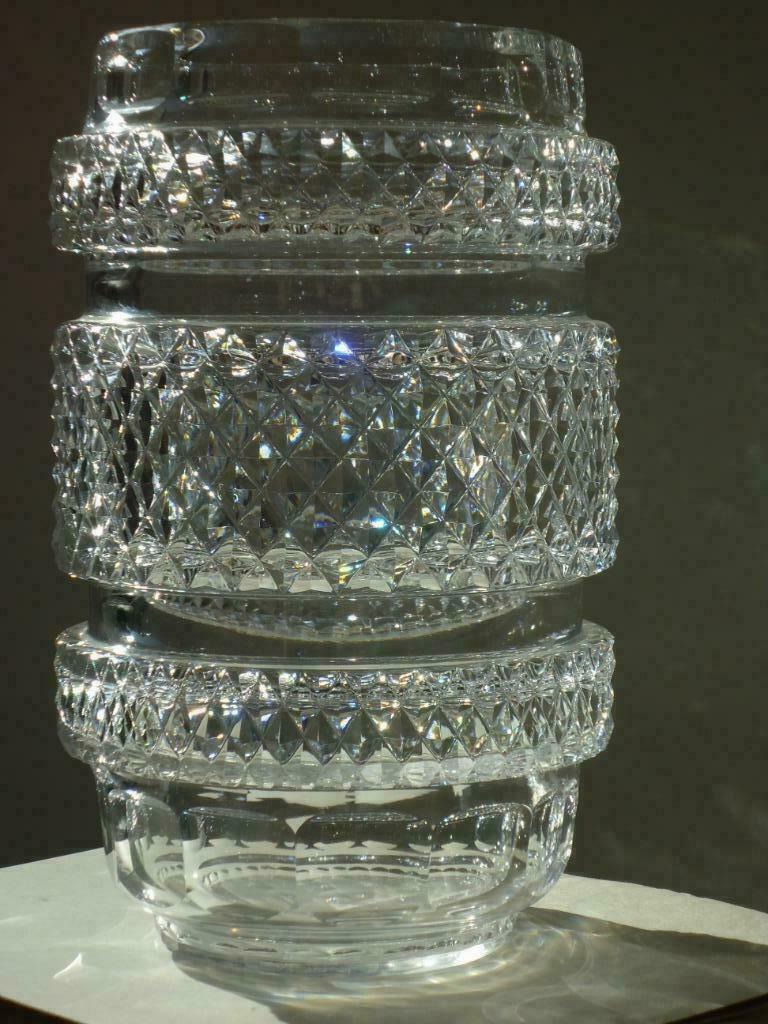 VSL Val saint Lambert XL vaas Graffart art deco diamant punt, Antiek en Kunst, Ophalen of Verzenden