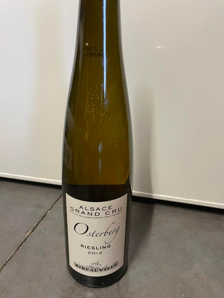 Riesling osterberg - witte wijn grand cru - Alsace, Ophalen, Zo goed als nieuw, Witte wijn