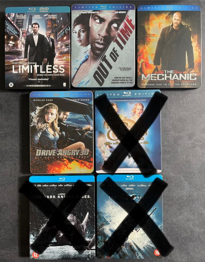 Verschillende films BLU-RAY STEELBOOK (prijs per stuk), Enlèvement, Comme neuf