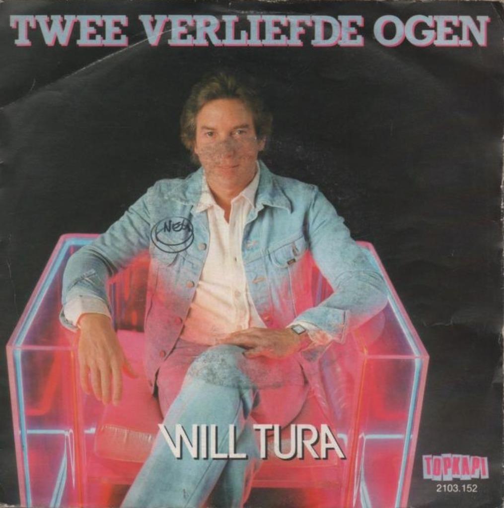 45t Will Tura - Twee verliefde ogen (1982), En néerlandais, Enlèvement ou Envoi, Single, Utilisé