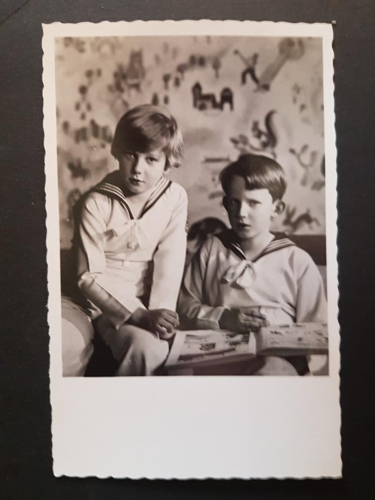 Carte postale Maison Royale Belgique Prince Baudouin Albert, Enlèvement ou Envoi, Utilisé, Carte, Photo ou Gravure