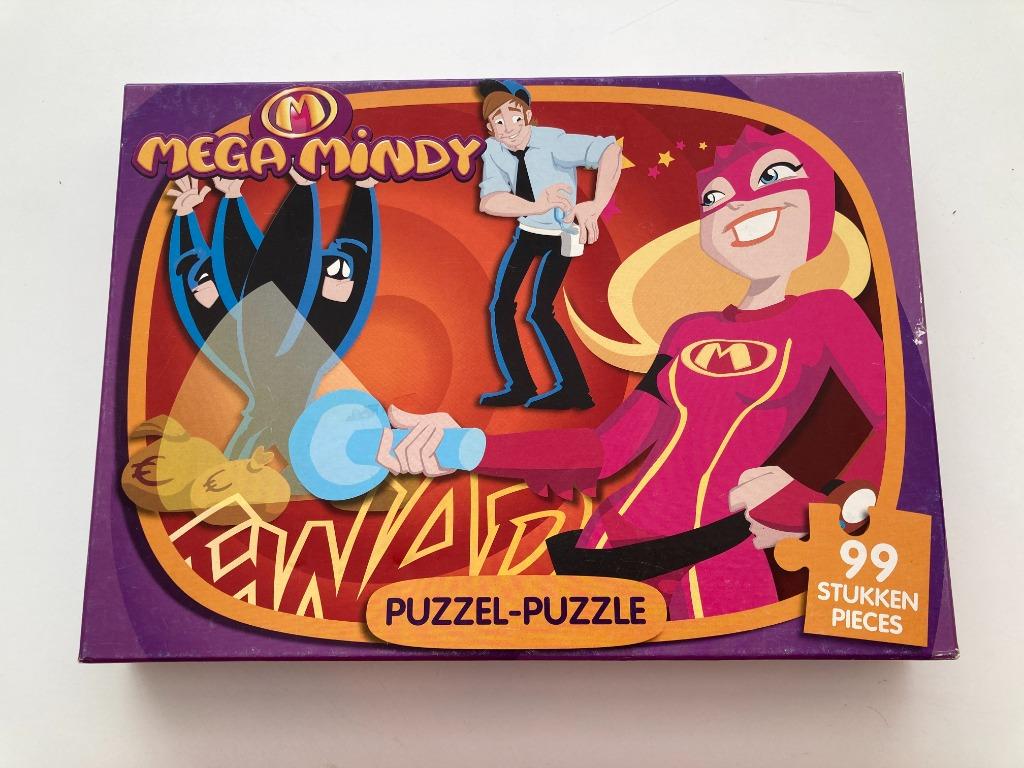 Puzzel Mega Mindy - 99 stukken - studio100, Kinderen en Baby's, Ophalen of Verzenden, Meer dan 50 stukjes, Gebruikt, 6 jaar of ouder