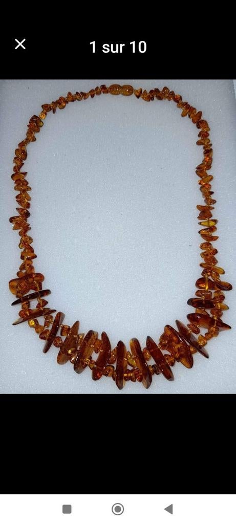Collier en ambre cognac de Lituanie, Enlèvement ou Envoi, Neuf