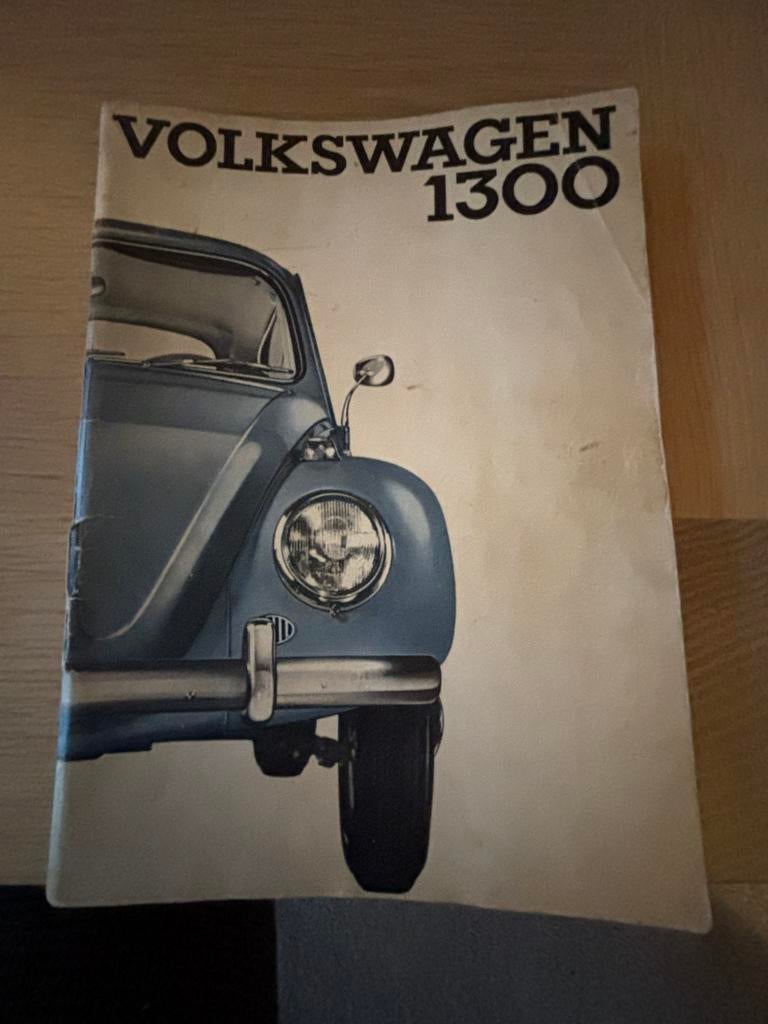 Handleiding - onderhoudsboek - VW kever 1300, Ophalen of Verzenden, Zo goed als nieuw
