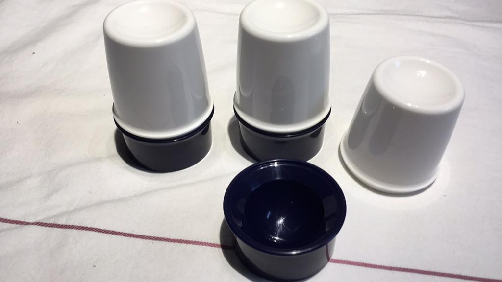 Eierpotjes tupperware set van 3, Ophalen of Verzenden, Nieuw