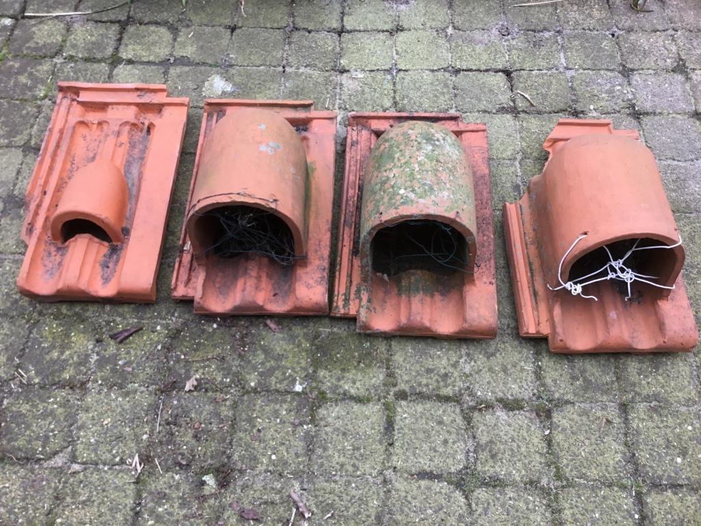 Duivenhok dakpannen, Doe-het-zelf en Bouw, Ophalen, Gebruikt, Steen of Klei, Dakpannen